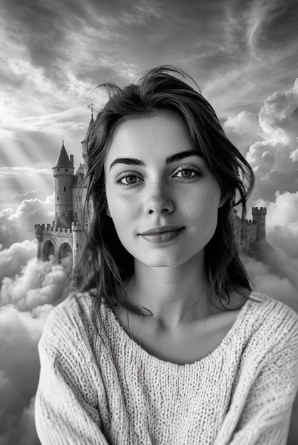 Surrealist Castle Cloudscape